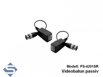 Videobalun 1-Kanal FS-4201SR, Kamerasignal ber 2-Draht Kabel