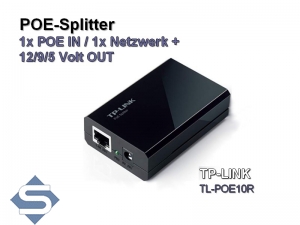 TP-Link TL-POE10R POE Splitter, Ausgangsspannung whlbar 12/9/5 Volt, 1000 Mbps