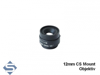 Objektiv CS-Mount, 12 mm Brennweite fix