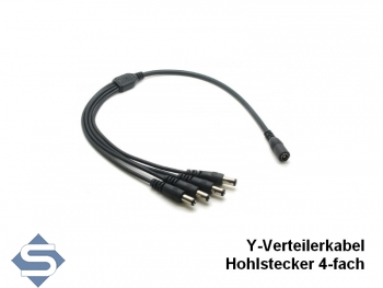 Hohlstecker Verteilerkabel - Y-Kabel 5.5 / 2.1 mm, 4 Anschlsse