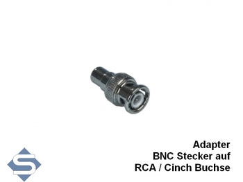 Anschluadapter BNC-Stecker auf RCA-Buchse