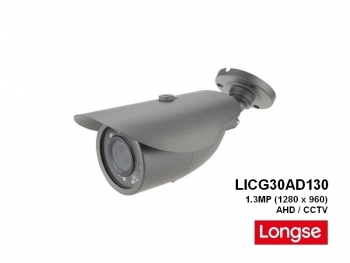 LONGSE LICG30AD130, 30m Nachtsicht, 6mm Objektiv, 1.3MP (1280x960), IP66, AHD/CCTV berwachungskamera