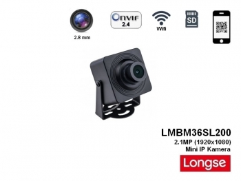 LONGSE LMBM36SL200, 2.1MP (1920x1080), H.264 /H.265, WIFI, Objektiv 2.8mm, SONY Starvis, Mini IP berwachungskamera